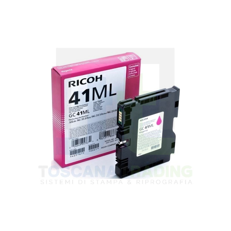 CARTUCCIA GEL ORIGINALE GC-41 SG2100N/3100SNW/3110DN/DNW/ SFNW/7100DN MAGENTA LOW CAPACITY (405767)