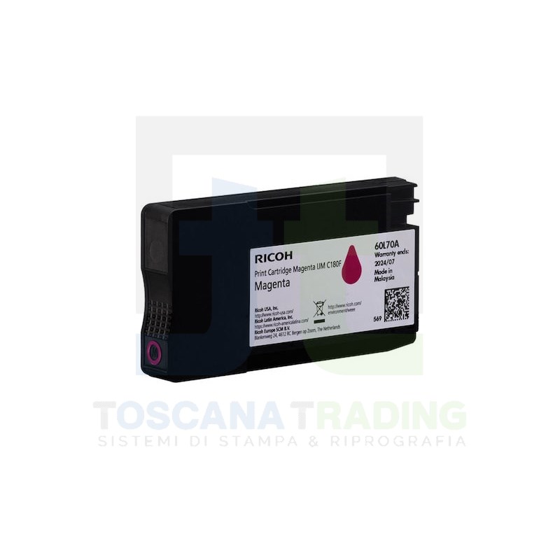 CARTUCCIA INKJET ORIGINALE 408519 / C180M MAGENTA